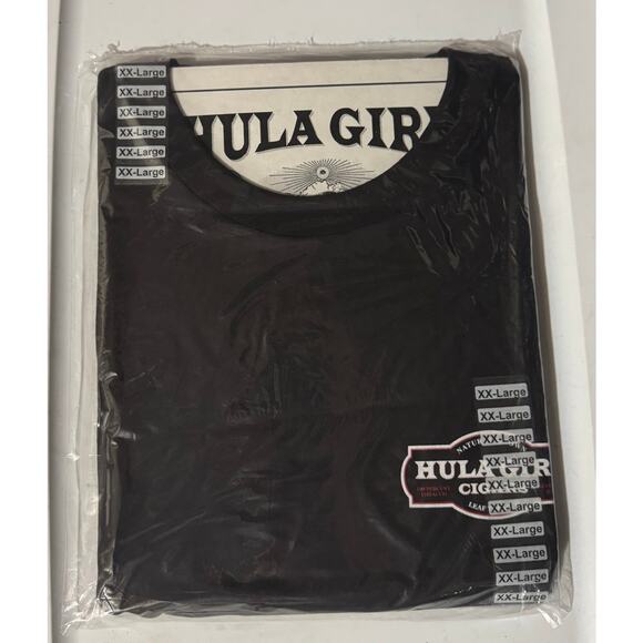 NWT Kona Coffee Flavor HULA GIRL CIGARS Aloha from Hawaii Black T-Shirt XXL - Picture 1 of 5